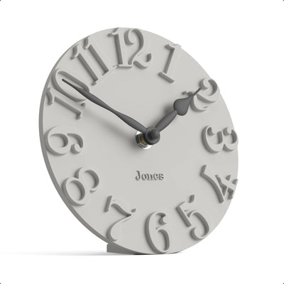 Jones Hampstead mantel clock in grey