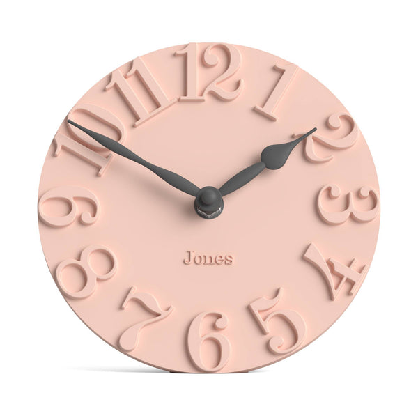 Jones Hampstead mantel clock in pink