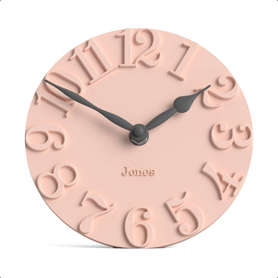 Jones Hampstead mantel clock in pink