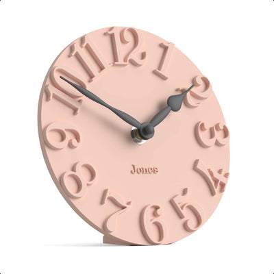 Jones Hampstead mantel clock in pink