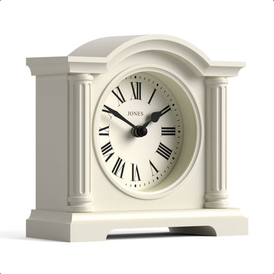 Jones Kensington mantel clock in pale cream