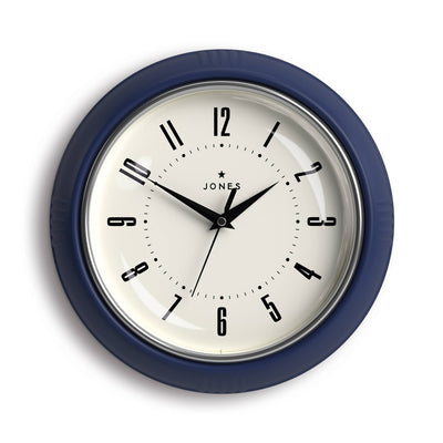 Jones Ketchup wall clock in blue 24cm