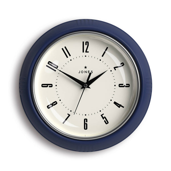 Jones Ketchup wall clock in blue 24cm