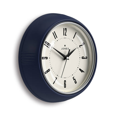 Jones Ketchup wall clock in blue 24cm