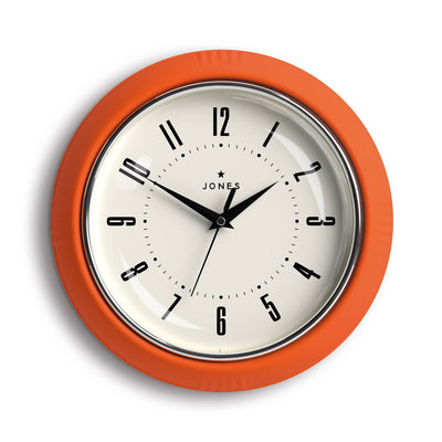 Jones Ketchup wall clock in orange 24cm
