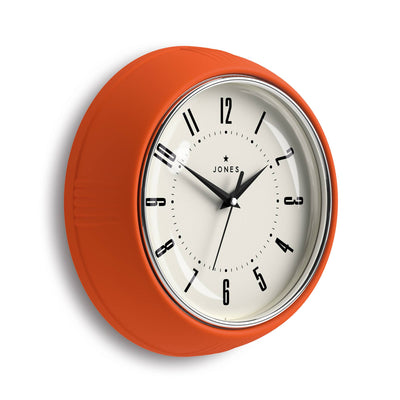 Jones Ketchup wall clock in orange 24cm