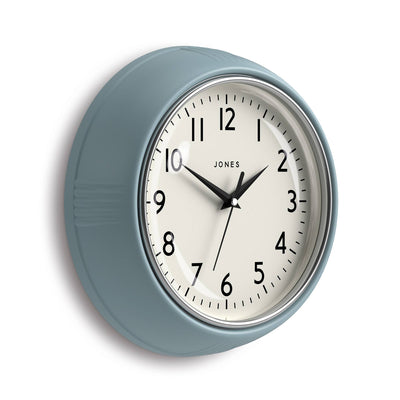Jones Ketchup wall clock in pale blue 24cm