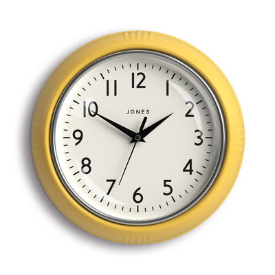 Jones Ketchup wall clock in yellow 24cm