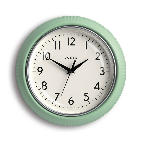 Jones Ketchup wall clock in mint green 24cm