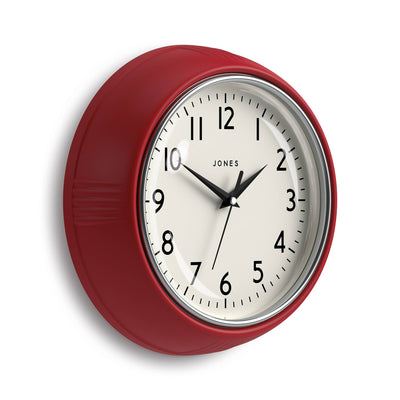 Jones Ketchup wall clock in red 24cm
