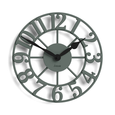 Jones Lighthouse wall clock in asparagus green 30cm