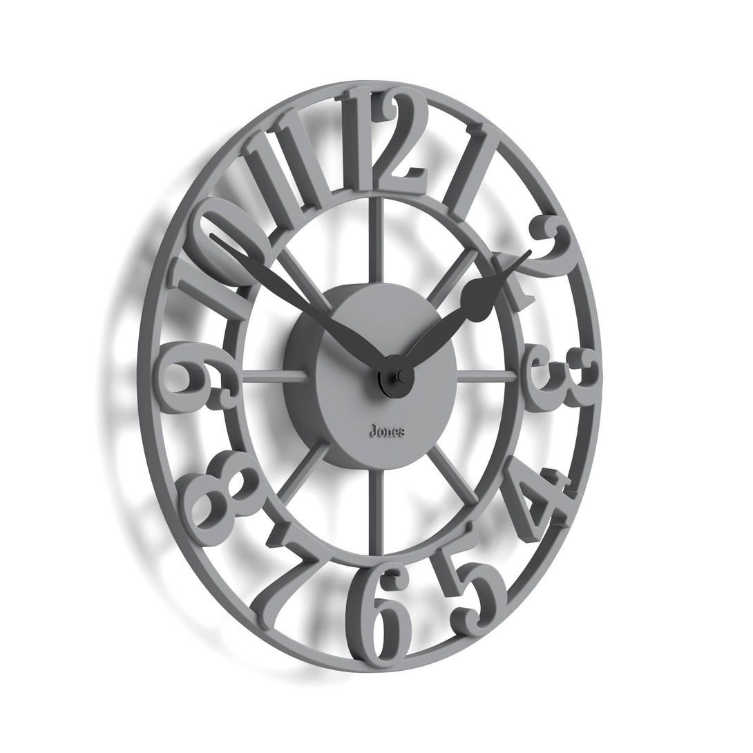 Jones Clock Design Jones Lighthouse wall clock in grey 30cm – Jones Clocks