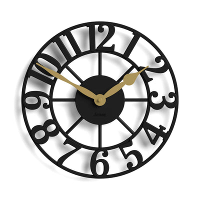 Jones Lighthouse wall clock in black 30cm