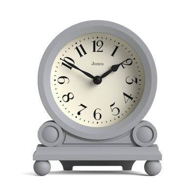 Jones Maida Vale mantel clock in grey