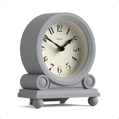 Jones Maida Vale mantel clock in grey