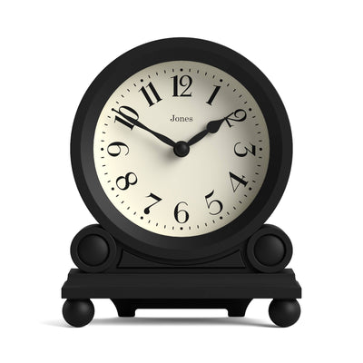 Jones Maida Vale mantel clock in black