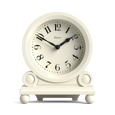 Jones Maida Vale mantel clock in pale cream
