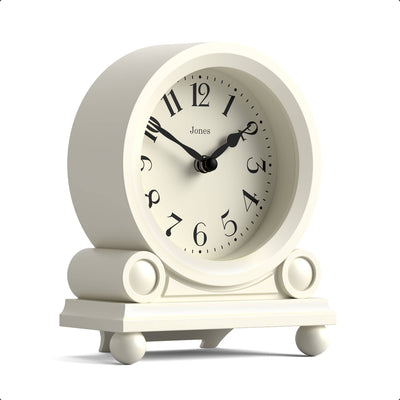 Jones Maida Vale mantel clock in pale cream