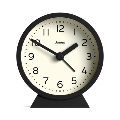 Jones Midnight alarm clock in black