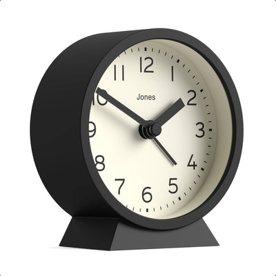 Jones Midnight alarm clock in black