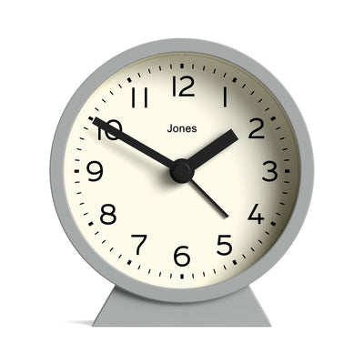 Jones Midnight alarm clock in grey