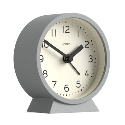 Jones Midnight alarm clock in grey