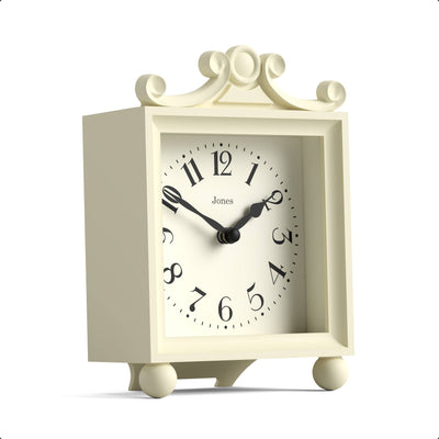 Jones Parlour mantel clock in cream
