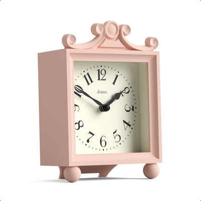 Jones Parlour mantel clock in pink