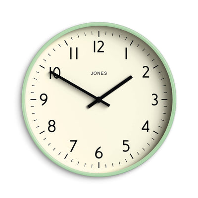 Jones Studio wall clock in mint green 30cm