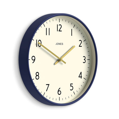 Jones Studio wall clock in dark blue 30cm