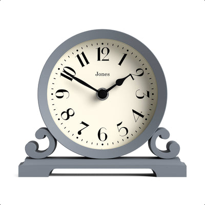 Jones Saloon mantel clock in french navy