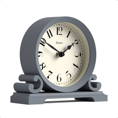 Jones Saloon mantel clock in french navy