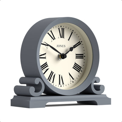 Jones Saloon mantel clock in french navy