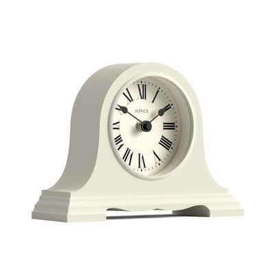 Jones Speakeasy mantel clock in pale cream