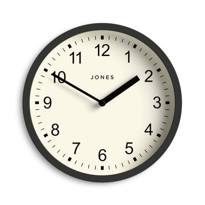 Jones Spin wall clock in grey 20cm