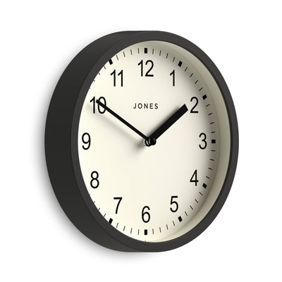 Jones Spin wall clock in grey 20cm