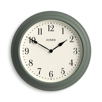 Jones Supper Club wall clock in asparagus green 40cm