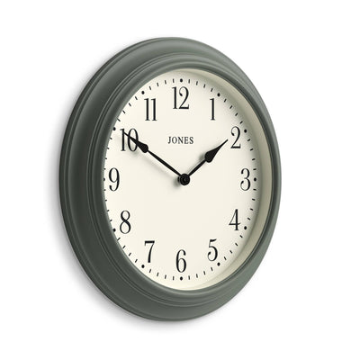 Jones Supper Club wall clock in asparagus green 40cm