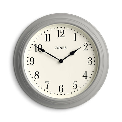 Jones Supper Club wall clock in grey 40cm
