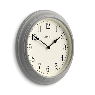 Jones Supper Club wall clock in grey 40cm