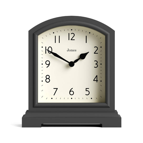 Jones Tavern clock in blizzard grey