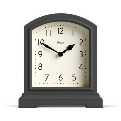 Jones Tavern clock in blizzard grey