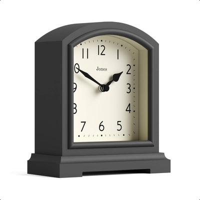 Jones Tavern clock in blizzard grey