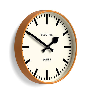 Jones Tiger wall clock in orange 30cm