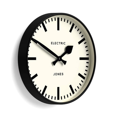 Jones Tiger wall clock in black 30cm