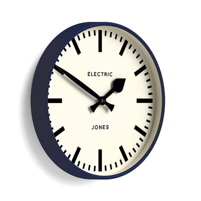 Jones Tiger wall clock in midnight blue 30cm