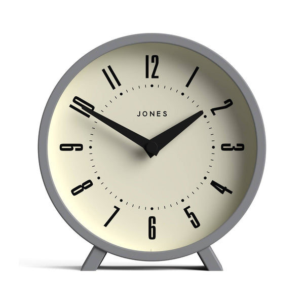 Jones Venus mantel clock in clockwork grey