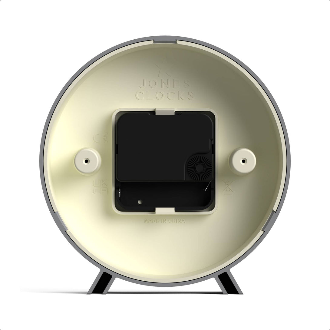 Jones Venus mantel clock in clockwork grey – Jones Clocks