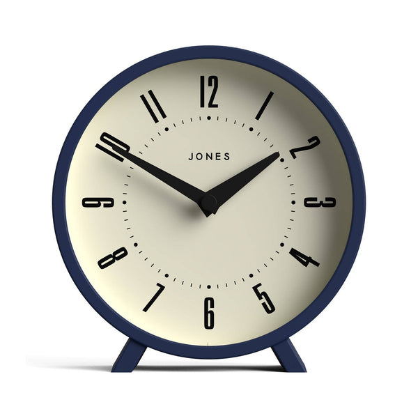 Jones Venus mantel clock in indigo blue