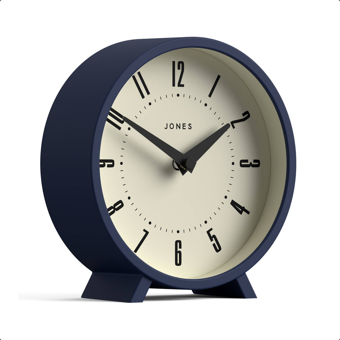 Jones Venus mantel clock in indigo blue – Jones Clocks